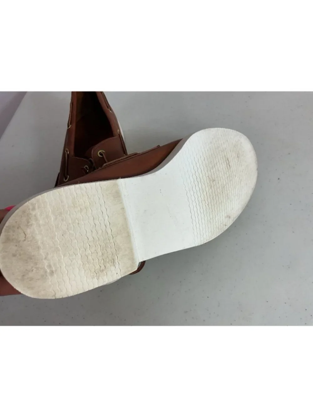 Hitchcock Leather Boat Shoes Made USA Mens 9.5